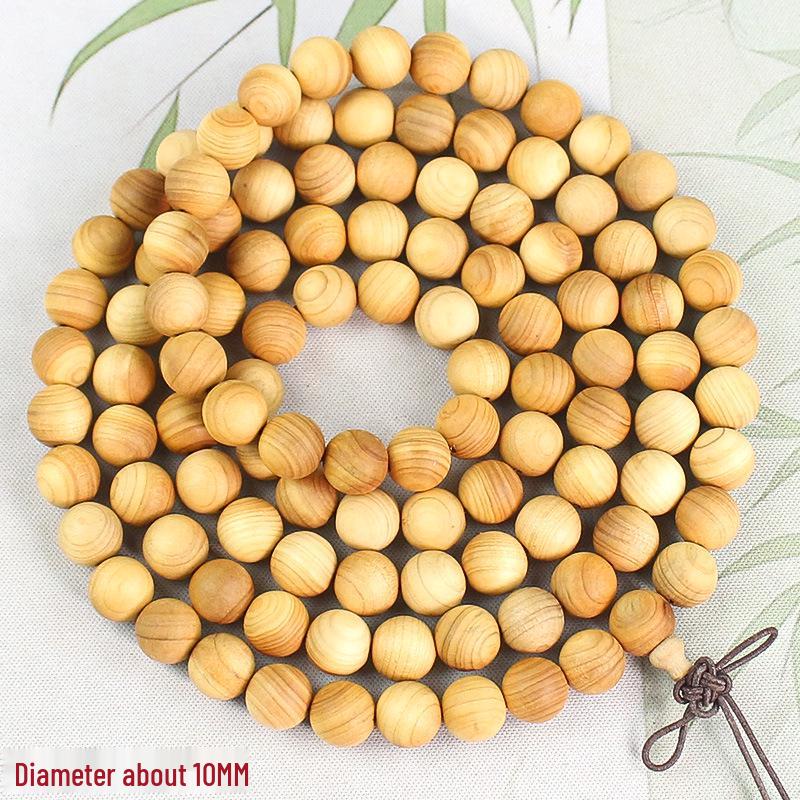 "Taihang Aged Scars 108 Bead Thuja Bracelet, Unisex Couple Jewelry"