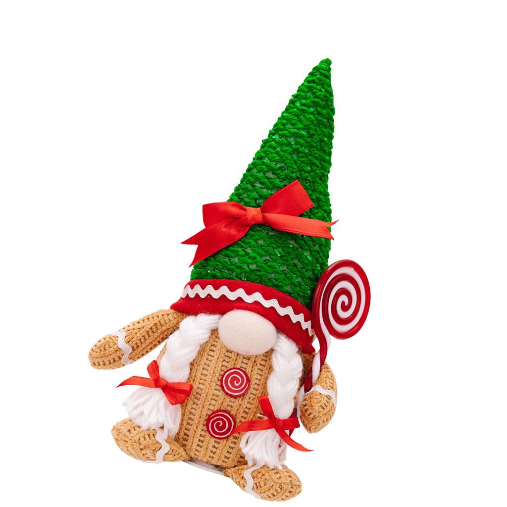Festival Gingerbread Man Decoration Adorable Gingerbreads Man with Standing Decoration Unique Gnomes Charm for Gift