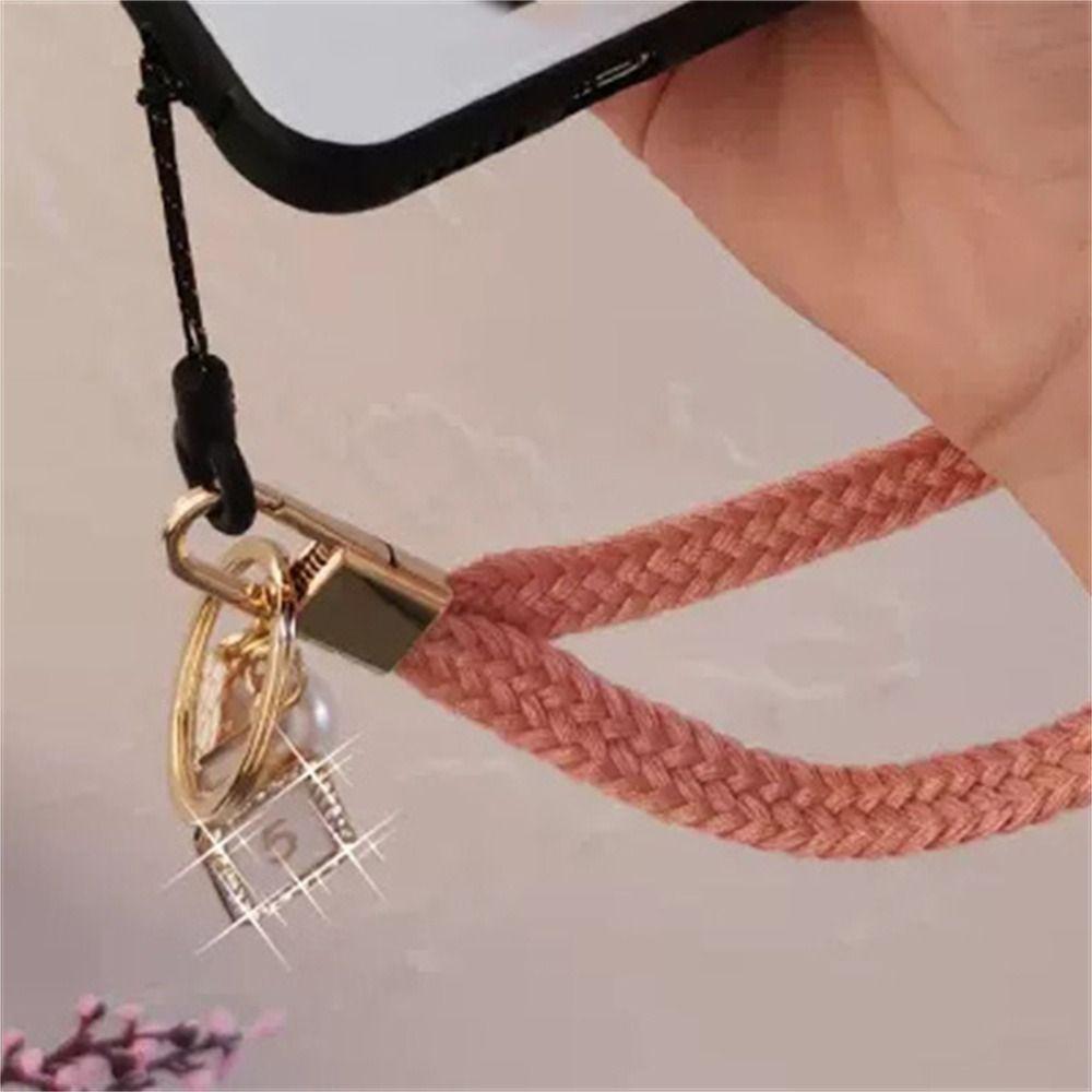 Holder Webbings Ribbon Badge Strap Woven Strap Rope Mobile Phone Lanyard Wrist Rope Phone Hang Rope