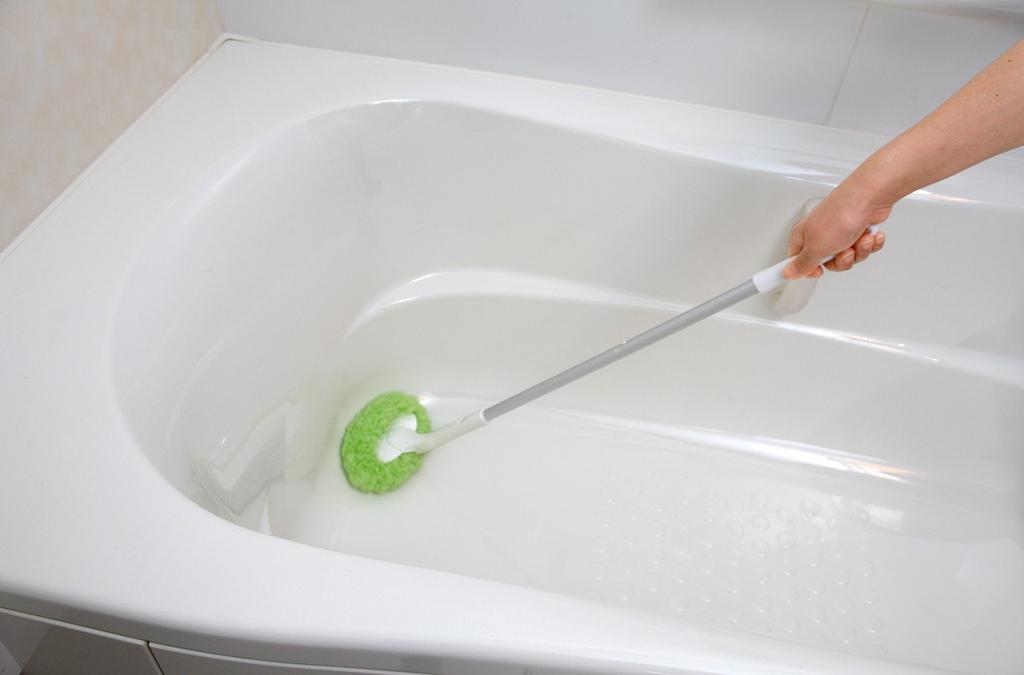 Sanko Bathroom Cleaning Joint Amazing Whole Bath Special Fiber That Removes Dirt with Just Amazing Made In Brush, Type, Cleaner, Water, Green, Fresh,