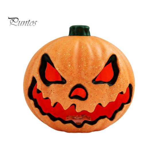 Battery-efficient Pumpkin Lamp Halloween Evil Lantern, Large LED Light Up Jack O Lantern Decor for Party Scene, Spooky Outdoor Indoor Decoration,