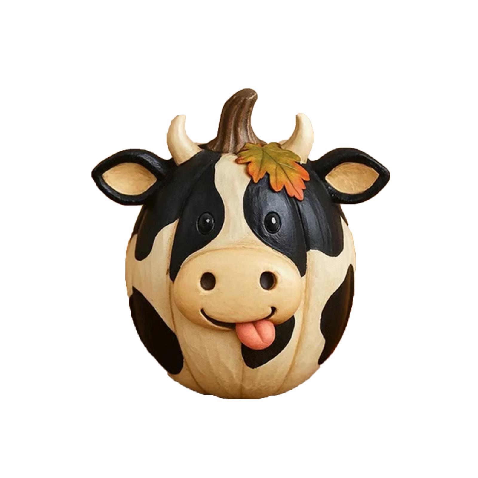 

Статуи тыкв с домашними животными, смоляные украшения, украшения для дома и рабочего стола, праздничные украшения One Size