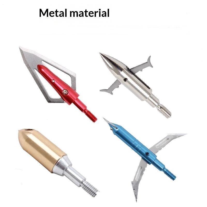 Compound Bow Arrow Tips Stainless Steel Replaceable Head Multi Styles Archery Training And Outdoor Use