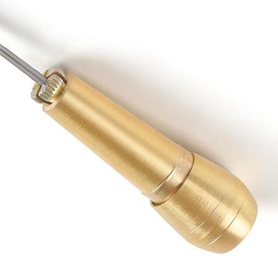 Diy Leather Sewing Awl Needle With Copper Handle Set Leather Canvas Shoes Tool