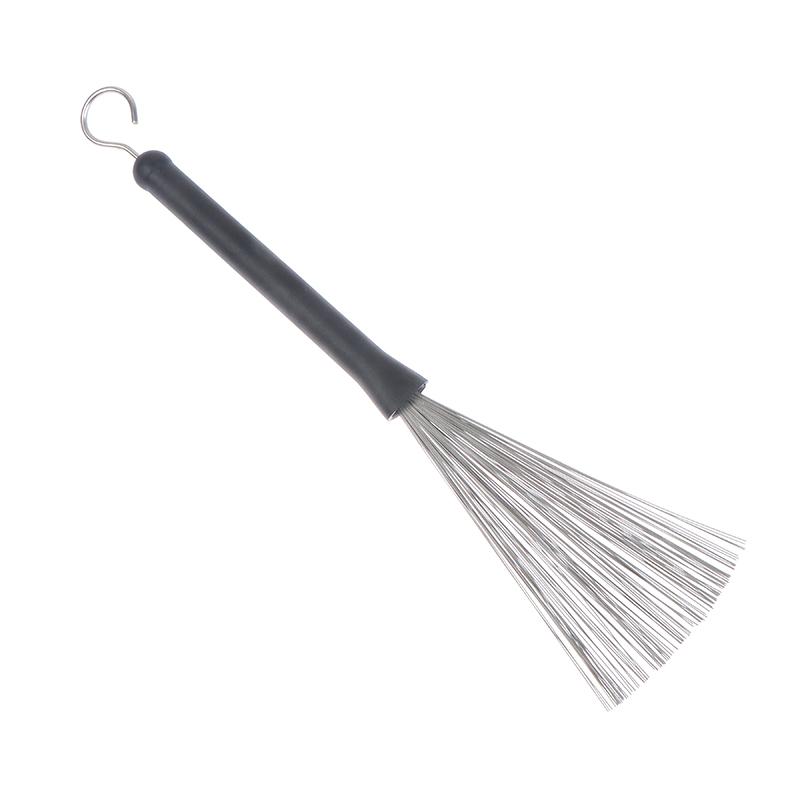 Metalldraht Trommelbürsten Reinigungswerkzeug Tragbare Jazz Musical Einziehbare Sticks