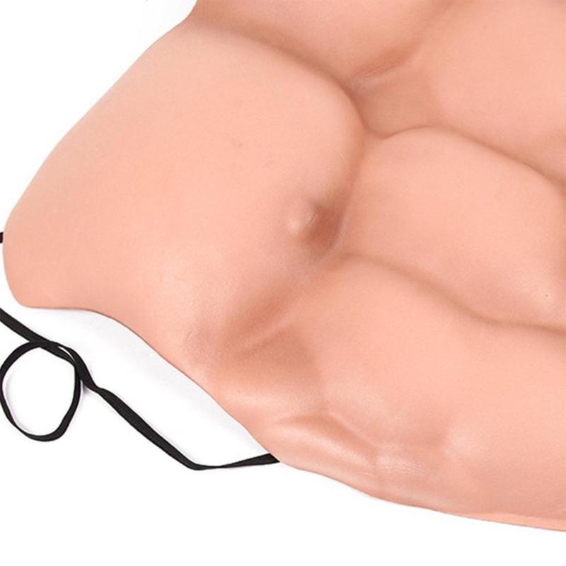 Falsche Muskelbrust Requisiten Cosplays Make-up Kostüm Brust für Cosplays Party Kostüm Fake Muskel Requisit Kostümzubehör