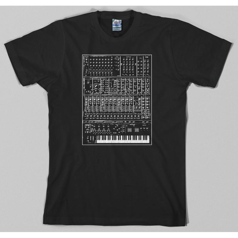 Synthesizer T Shirt Analog Moog Modular 80s Synth Keyboard Piano Korg