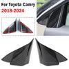 For Toyota Camry 2018      Carbon Fiber Look Car Front Window Window A Pillar Triangle Cover Trim Sticker