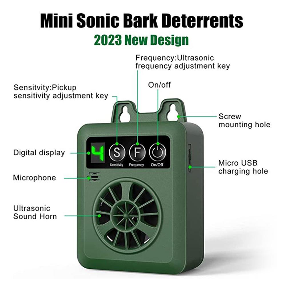 Smart Ultrasonic Dog Bark Stopper & Training Device - Anti-Barking Pet Supplies