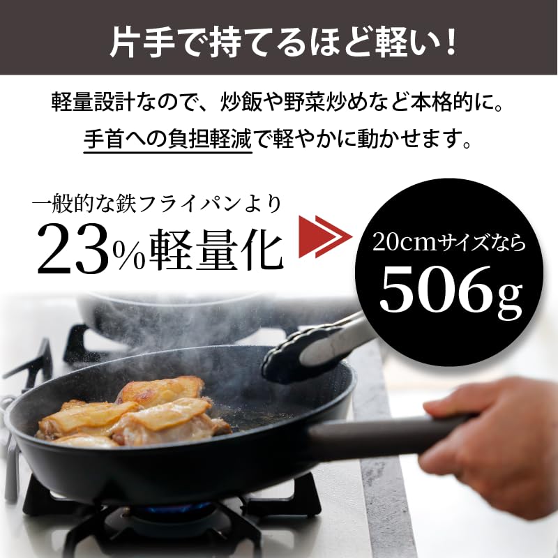 Ceramic Frying Pan 20cm IH Gas Fire Compatible Ceramic Coating Mineral Ingredients That Do Not Contain Any Harmful Substances Pots and Frying Pans