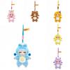 Character Pvc Plush Doll Keychain With Adorable Design For Childrens Room Decor