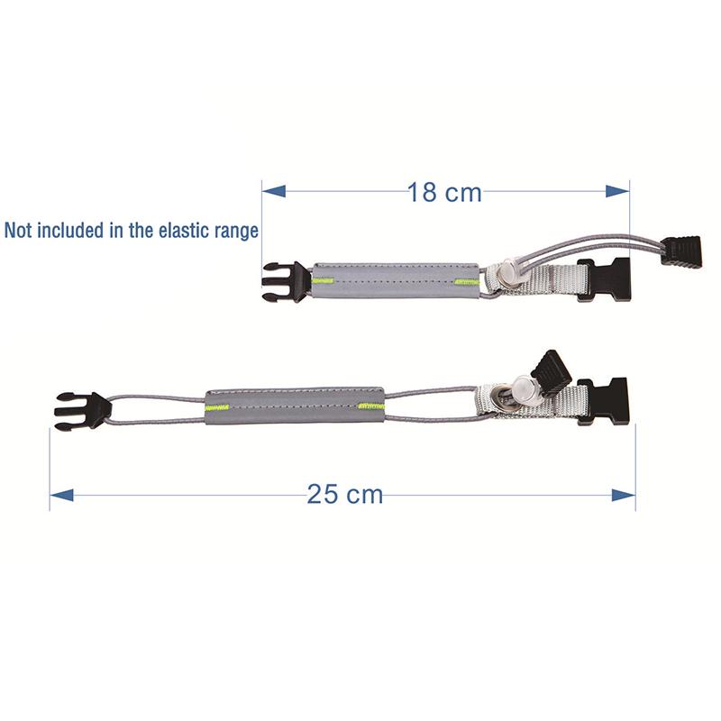 A Pair Reflective Bike Pants Strap Adjustable Elastic High Visibility Trouser Leg Straps Durable High Visibility