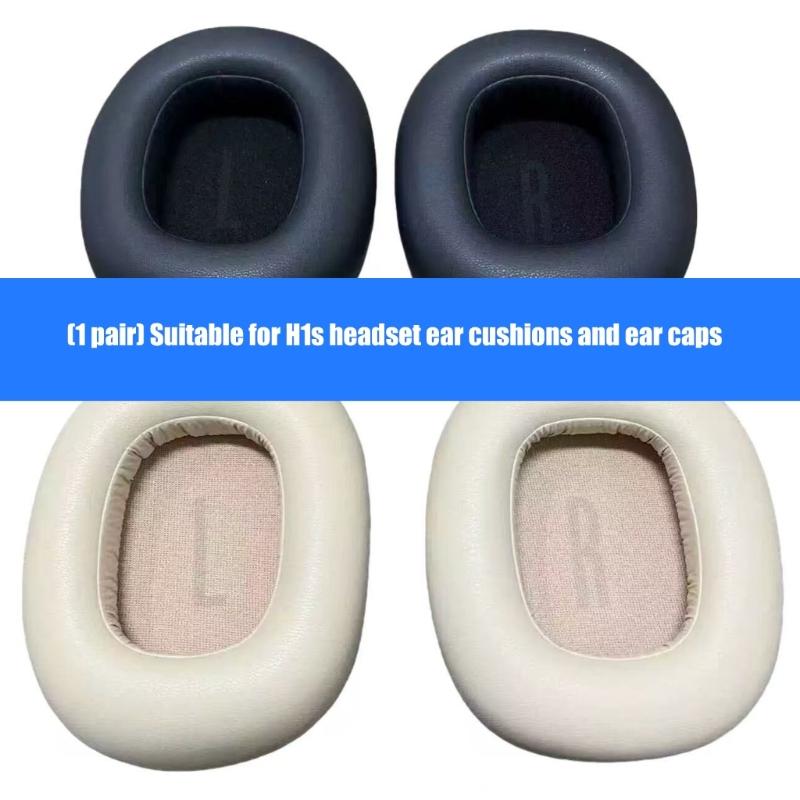 2Pieces Breathable Ear Pad for H1s Headphones Earmuff Ear Cushions Providing Noise Isolation and Easy Installation