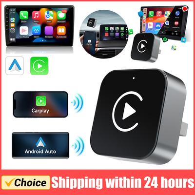 2 In 1 Wireless CarPlay Dongle Android Auto Adapter AI Box Convert Wired To Wireless Smart Box Car Electronics Accessories