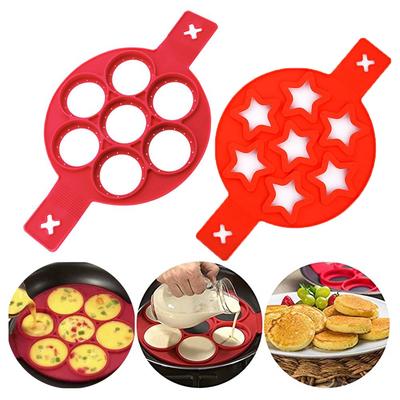 Yumurta Krep Halkası Yapışmaz Krep Makinesi Kalıbı Silikon Yumurta Kızartma Tavası Şekillendirme Makinesi Omlet Kalıbı Mutfak Pişirme Aksesuarları