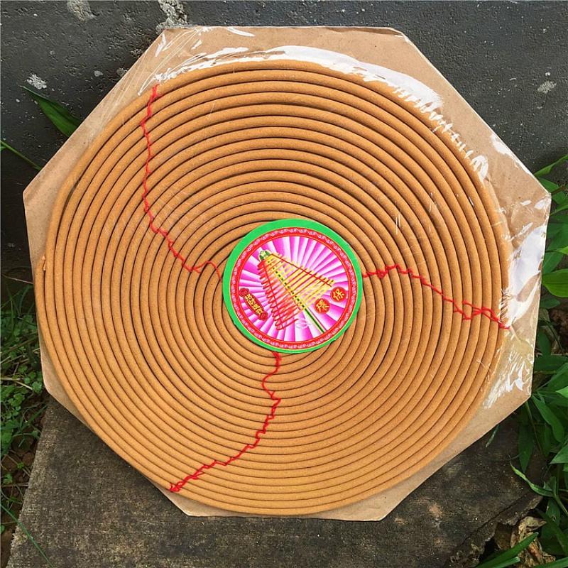 

72 Hours Sandalwood Coil Incense Temple Hanging Plate Incense Buddha Household Toilet Air Freshing Dispelling Stink Aromatherapy B