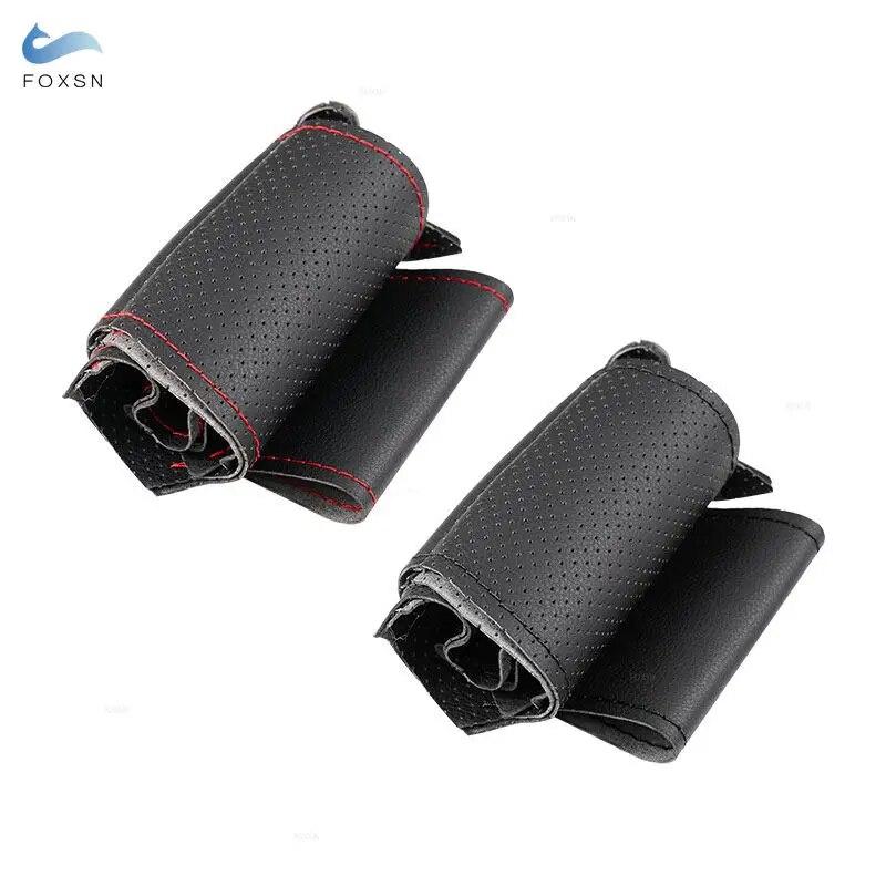 Pro Hyundai Tucson 3 2015 2016 2017 2018 Ručně pletený potah volantu do auta Ochrana Měkký perforovaný kožený potah Obložení