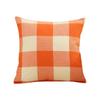 Neuer karierter Sofakissenbezug Einfaches Zuhause Klassisches Kontrastfarbenes Kissen Ins Style Leinen Bettkissen