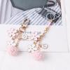 Lovely Ribbon Flower Keychain For Men Women Bag Car Key Holder Keyring Gifts