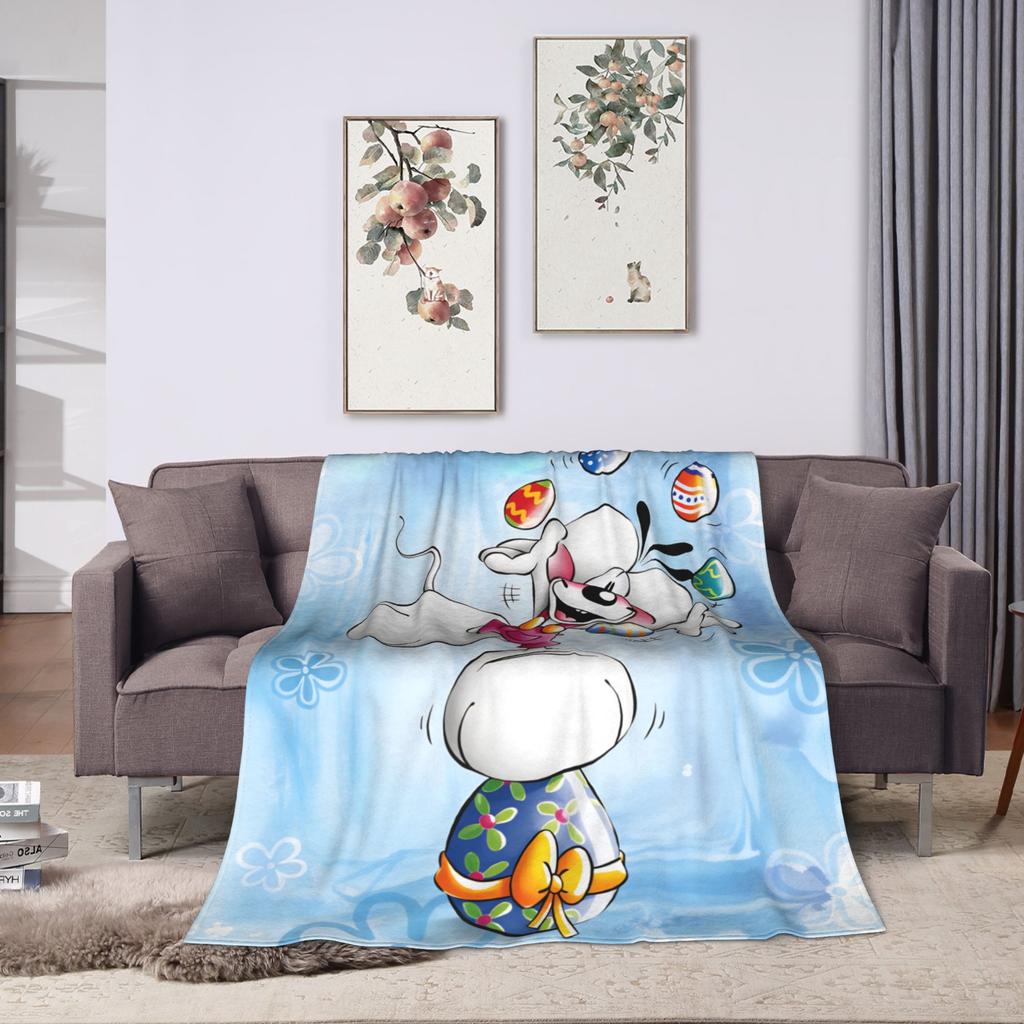 Christmas Diddl Soft Blanket Travel Office Plush Bedding Throws Pattern Couch Chair Flannel Bedspread Sofa Bed Cover