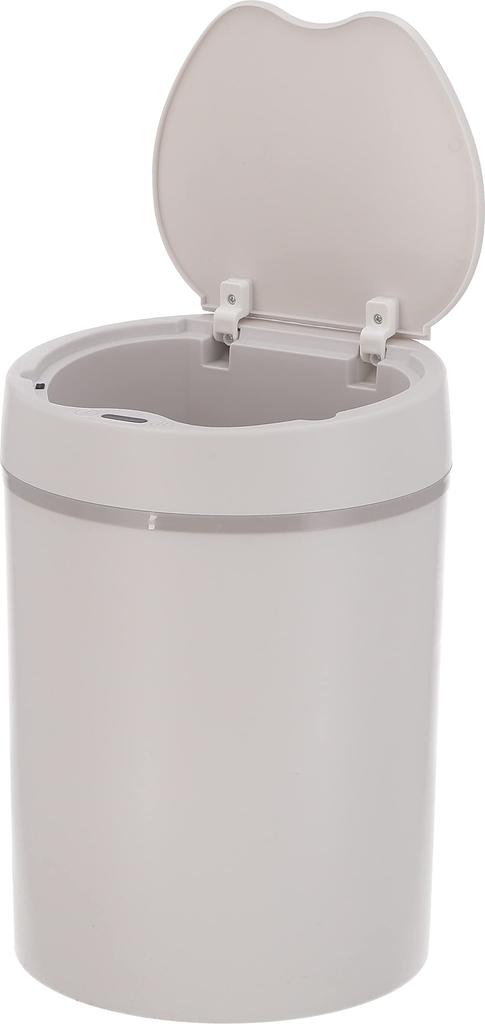 Fujiboeki Automatic Trash Can, 23.5cm Wide, with Lid, Motion Sensor, 12L, Round, 16703