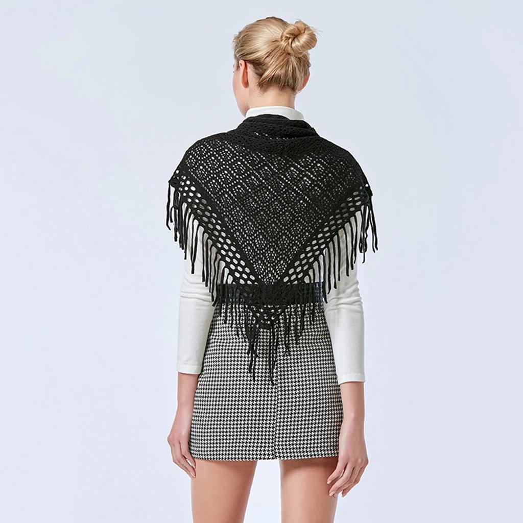 Newest Women Lace Triangle Scarf Embroidery Fringed Shawl Summer Hot Sale Female Muslim Hijiab Sun Protection Headscarf