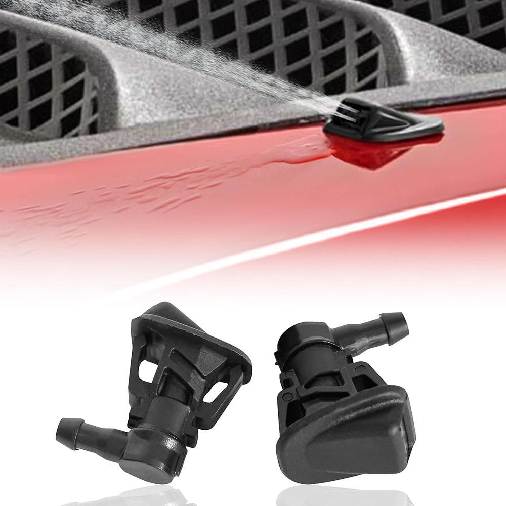 2PCS 55156728AB Windshield Wiper Washer Nozzle For Jeep Wrangler JK 2013-2017