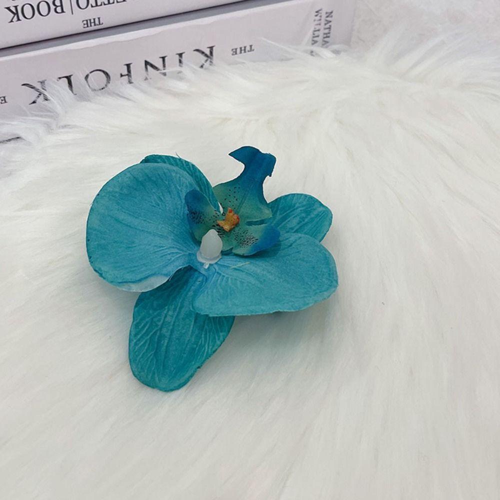 Cloth Butterfly Flower Hair Clip Korean Style Girl Hair Clip Orchid Flower Hairpin  Holiday