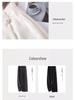 Summer 2025 Women's High-Waisted Gray Wide-Leg Pants - Slimming, Floor-Length, Drapey, Loose, Casual Straight-Leg Design.