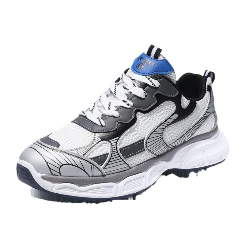 Men's Shoes Wear-resistant Sports Shoes Platform Mesh Breathable Men's Shoes Street Comfortable Dad Shoes