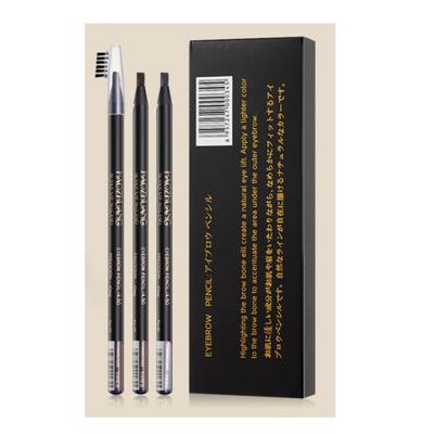 Drayuda Semi-permanent Tattoo Milano Waterproof Eyebrow Eyeline Design Pencil, Black, 12 Pieces