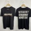 Vintage Böhse Onkelz Vintage 90s Rock Band Tee Tour T-Shirt Size S-4XL Oversized Y2k Loose Street Top Harajuku Male Clothing Tee