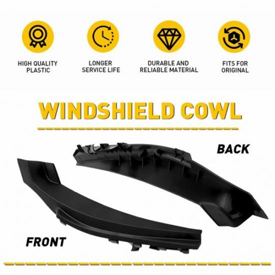 For 2013- Nissan Sentra 2X Front LE+RH Wiper Windshield Cowl Extension Trim