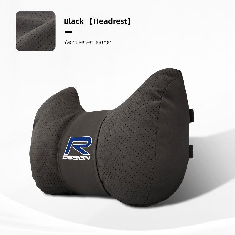 Auto Innenraum Sitz Wildleder Leder Bullenhorn Kopfstütze für Volvo XC60 S60 V40 V50 V60 S80 S40 C30 AWD C70 S40 S60 S80 S90 T6 V70 V9