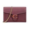 20 Morandi Color Solid Chain Pebbled Leather Underarm Crossbody Bag Women Bags Burgundy 4792-B4WN