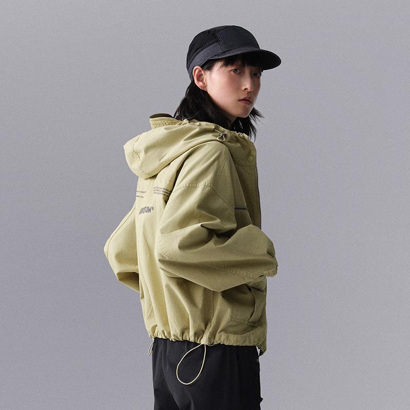 Li Ning CF Surrealismus Einfarbig Warm Locker Sportjacke Damenjacke AFDU710-1