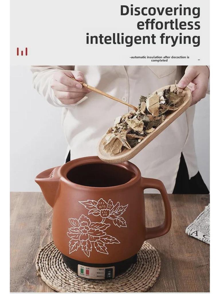 Automatischer Abkochtopf aus violettem Sand für chinesische Medizin – Elektroherd und Bratpfanne für den Hausgebrauch