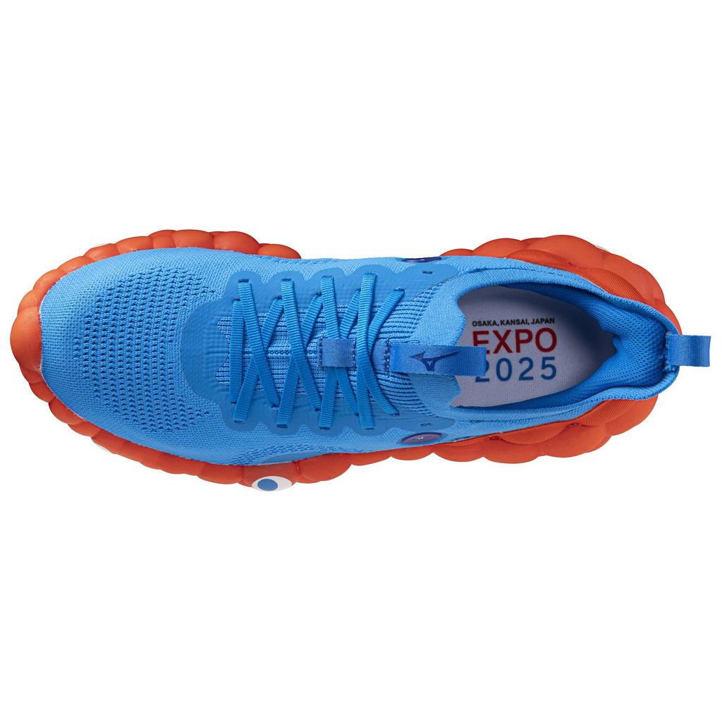 Mizuno Comfortable Casual Durable Breathable Low-Top Running Shoes Men Sneakers Blue Red B1GS2500