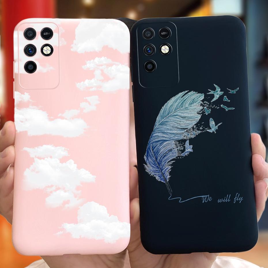 For Infinix Note 10 Case Note 10 Pro Beautiful Girl Flower Pattern Phone Case Soft Silicone Cover For Infinix Note10 Pro 10 Pro