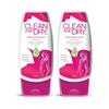 Clean & Dry Daily Intimate Wash for Women Gentle Hygiene Cleanser Pack of 2 Volume 190ml Weight 250g Refreshing Care Gel
