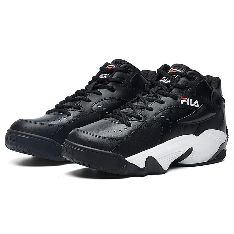 Fila Jamball Mid Pu Dämpfung Abriebfeste Dämpfung, Verschleißfeste Mittelhohe Vintage Basketballschuhe Herren F12M031217FBK