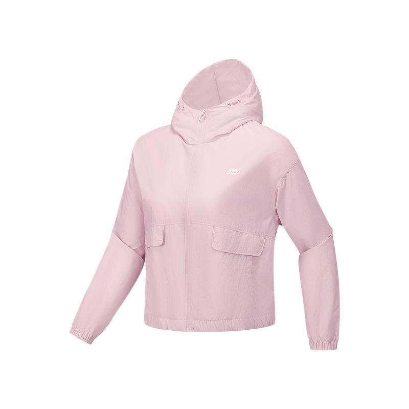 Skechers Sports Alliance Series Loose Comfortable Hooded Breathable Jacket Women jackets L225W159-01NX S