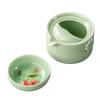 Green Ceramic 3D Carp Gaiwan Tea Set Tea Cup and Saucer Set Chinese Pot Cups and Mugs Teacups Coffeeware Teaware Teeware Teware