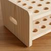 Wooden Scissors Storage Rack Wood MultiCompartment Desktop Organizer