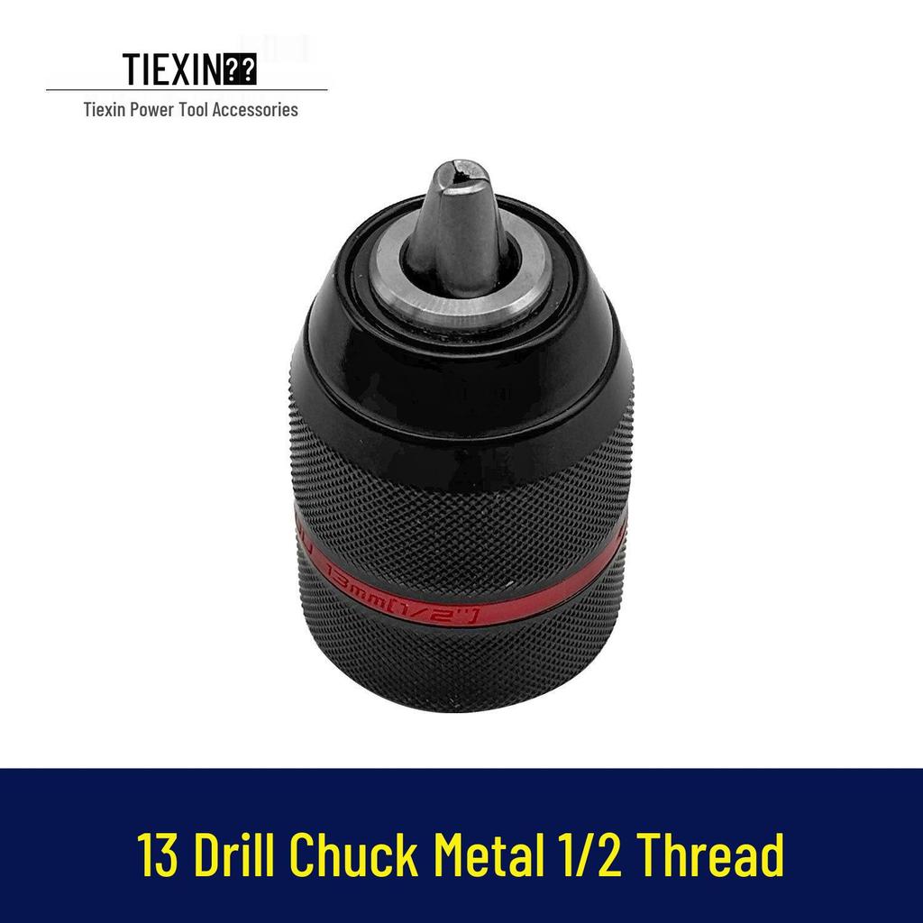 13mm All-Metal Drill Chuck 1/2" Thread for Bench and Impact Drills