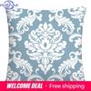 Geometric Print Polyester Pillow Cover Lake Blue Pattern Living Room Sofa Cushion Cover Home Decoration X Cm