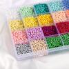 10-24 Colors Beads Jewelry Making Kits 2/3mm Colorful Glass Seed Beads for Kid Girl Bracelet Necklace DIY Kit Jewelry Making Set