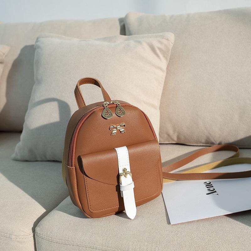 Korean Style Fashion Buckle Backpack - Trendy Double/Single Shoulder and Crossbody Women's Bag