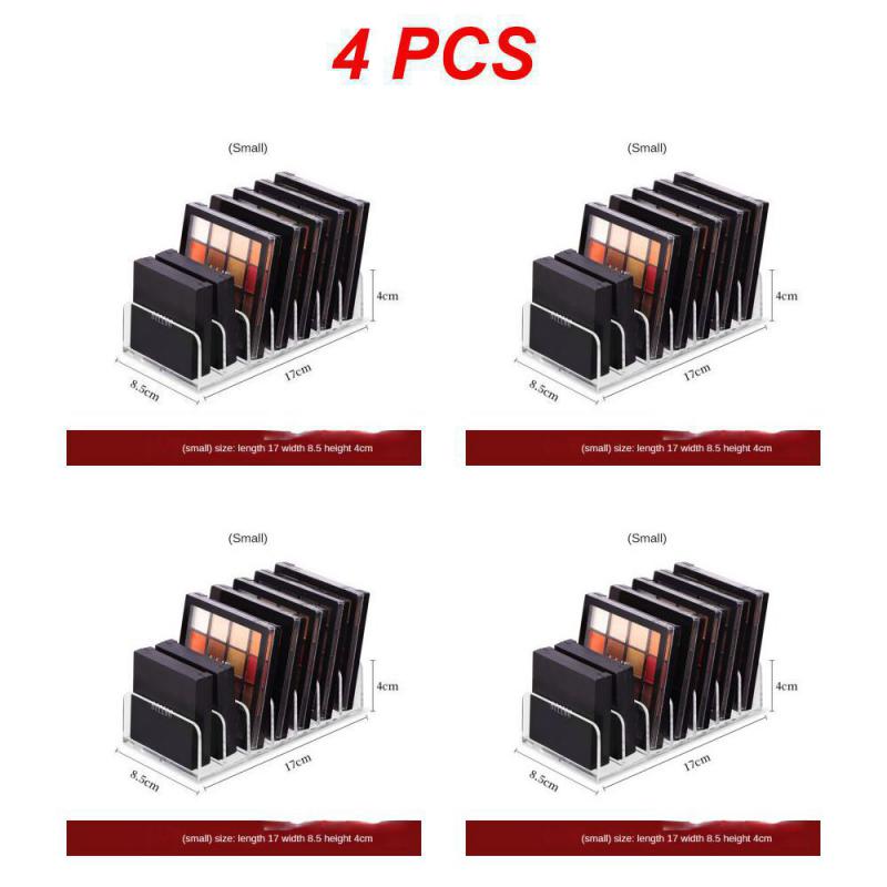1~5PCS Acrylic Compact Eyeshadow Palette Organizer Display Tray Storage Box Cosmetics Makeup Rack Holder Drawer Organizer 7 Grid