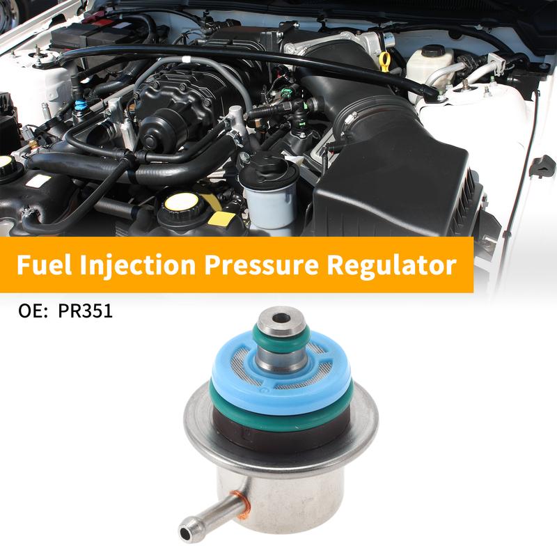 UXCELL Fuel Pressure Regulator for Ford E-150 2004 No.PR351 Metal 20-70 Psi